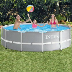 Schwimmbecken INTEX PRISM FRAME Ø366x99 cm mit Pumpe und Leiter