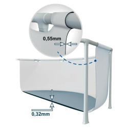 Schwimmbecken INTEX PRISM FRAME Ø366x99 cm mit Pumpe und Leiter