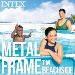 Swimming Pool Intex Frame Beachside Ø305x76cm mit Poolpumpe