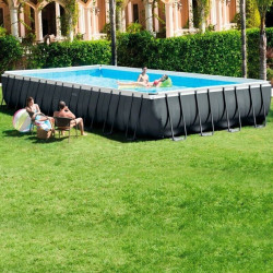 Schwimmbecken INTEX ULTRA XTR RECT 975x488x132 cm mit Pumpe, Leiter und Abdeckung