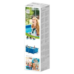 Intex Swimming Pool 300x200x75cm Schwimmbecken Frame Stahlwandbecken Schwimmbad