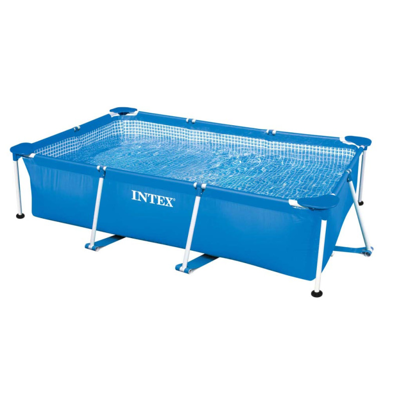 INTEX Family Swimming Pool Frame Rechteck 260x160x65cm Schwimmbecken 28271