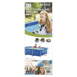 Intex Frame Pool Rechteck 220x150x60cm Schwimmbad Schwimmbecken 28270NP