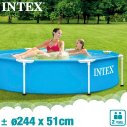 Schwimmbecken INTEX METAL FRAME Ø244X51 cm