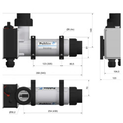 Poolheizung Elektropoolheizgerät Pahlen Aqua Compact AC Incoloy 60 6 kW