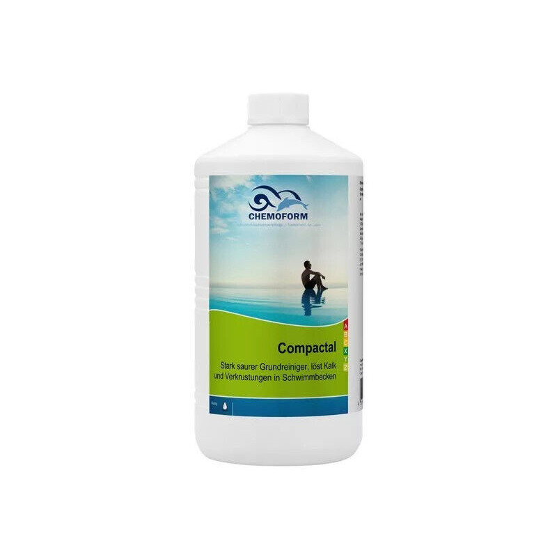 Chemoform Compactal 1 Liter Schwimmbadreiniger Poolreiniger Pool Saurer Reiniger