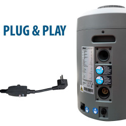 Wärmepumpe Poolex Poolican 4in1 mit Salzelektrolyse, Filteranlage und Poolpumpe mit WLAN für 25m³