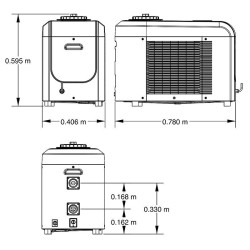 Wärmepumpe Poolex Poolican 4in1 mit Salzelektrolyse, Filteranlage und Poolpumpe mit WLAN für 25m³