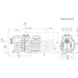 Poolpumpe Speck BADU Alpha Eco Soft mit Variable Drehzahl 230 V
