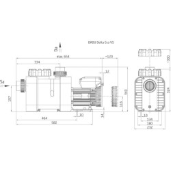 Poolpumpe Speck BADU Delta Eco VS 31 m³/h mit Variable Drehzahl 230 Volt