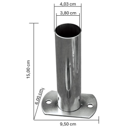 Montageset für Poolleiter OKU Flanschbefestigung für Ø 42 mm (2 Stück)