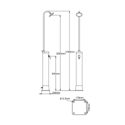 Solardusche Steinbach Speedshower PVC Tank 20 Liter Pooldusche 049010