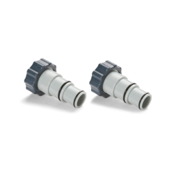 INTEX Pool Adapter A (2x) Ø 32 / 38 mm Anschluss 2" IG H 92 mm für Poolpumpe