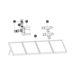 Steinbach Zirkulationspumpe mit PV Panel für Pools bis 19.000 L