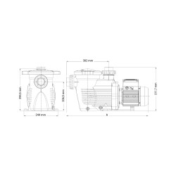 Poolpumpe HAYWARD K-FLO Filterpumpe Einphasig