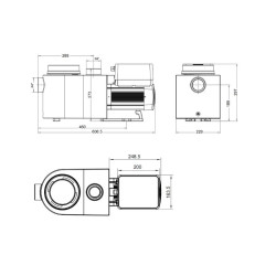 Poolpumpe AQUAGEM InverPro Filterpumpe mit variabler Drehzahl Einphasig